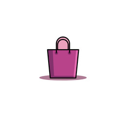 Pink shopping bag