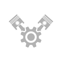 engine icon on white background,Vector illustration
