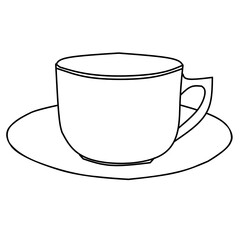 cup of coffee. coffee cup vector illustration