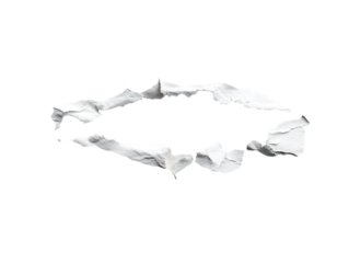 Torn edge paper isolated design concept