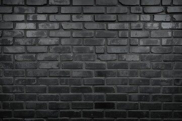 Fototapeta premium Blank gray brick wall with empty space