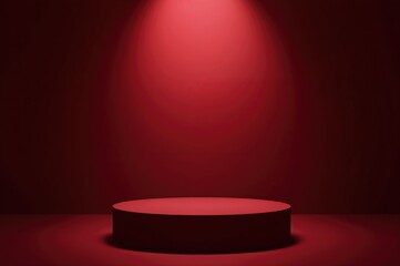 Obraz premium Blank table with contrasting light and shadow effects, ideal for showcasing products or jewelry in a premium setting.