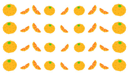 Pixel Art Orange Pattern Design