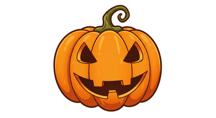 Halloween pumpkin jack o lantern spooky carving autumn holiday october celebration festive season design on transparent background