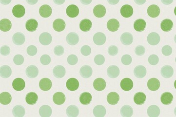 Crafted seamless design featuring green polka dots