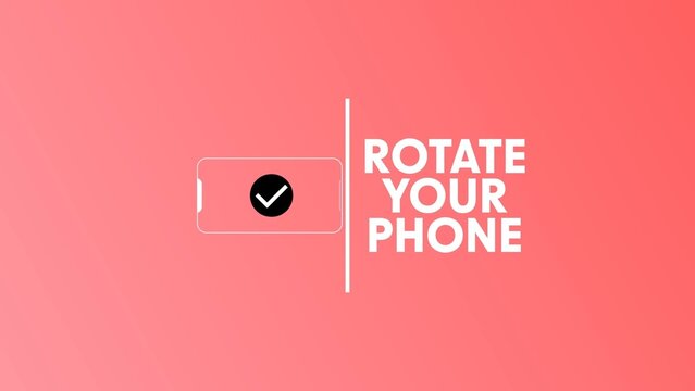 Rotate Your Phone Clean Animated Emblem