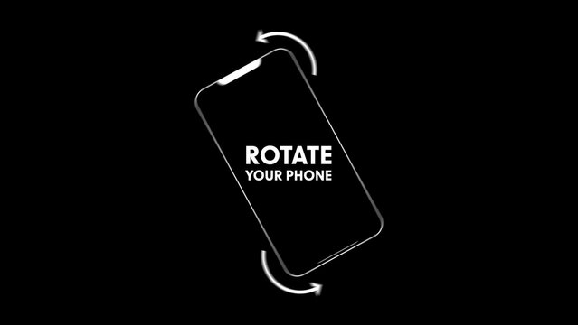 Rotate Your Phone Clean Animated Emblem