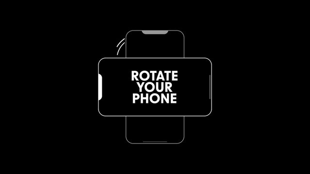 Rotate Your Phone Clean Animated Emblem
