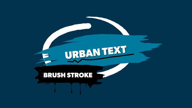 Brush Stroke Circle Paint Drawing Fun Bright Lower Third