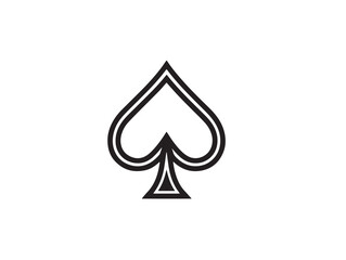 Fototapeta premium Clean Spade Icon in Elegant Agricultural Minimal Line Vector Artwork Style