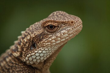 Fototapeta premium Detailed View of a Tawny Reptile
