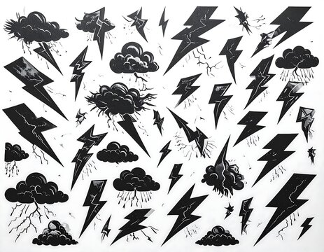 Stormy graphic design