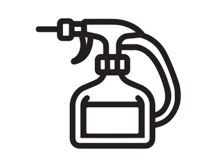 Elegant Sprayer Icon for Agriculture in Clean Modern Vector Line Illustration