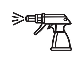 Stylish Farming Sprayer Icon Designed in Professional Minimal Vector Artwork Style