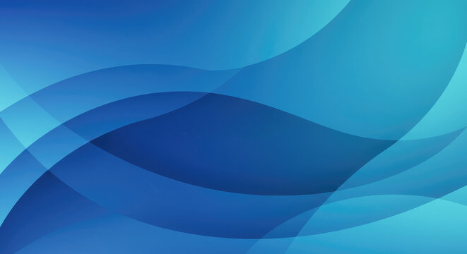Smooth And Elegant Blue Abstract Layers.