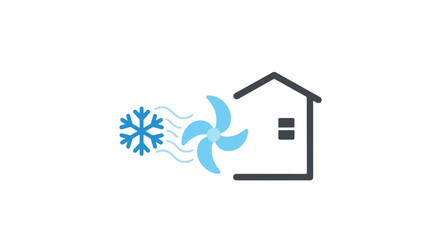 Cooling system for home or apartment ensuring comfortable living environment in summer through air conditioning and ventilation technologies