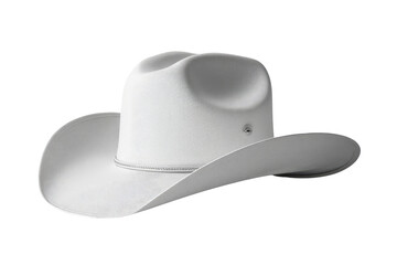 White cowboy hat, angled view