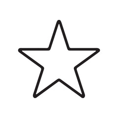 silver star on white background