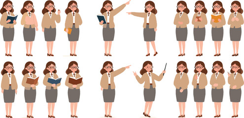 Fototapeta premium VECTOR OF A TEACHER