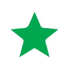 Obraz premium green star button