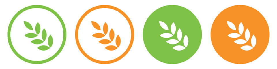 Naklejka premium WebGluten Free Label and Icon Set – Vector Signs and Symbols for Diet, Nutrition, and Food Packaging.