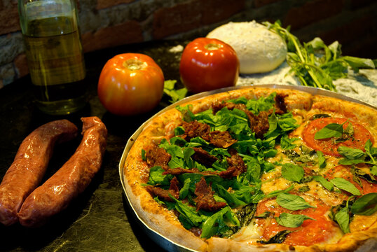 Pizza italiana, uma das comidas mais apreciadas no mundo