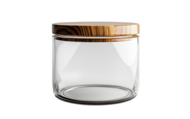 Glass jar on white background,png