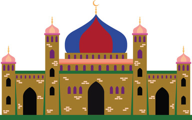 Vector beautiful mosque icon