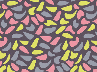 Seamless Abstract Pattern, Colorful Stones, Vintage Background