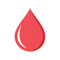 Obraz premium Isolated vector icon of a blood drop for healthcare or medicine uses