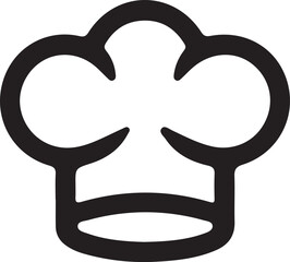 Fototapeta premium Chef Hat Icon Culinary, Cooking, Restaurant, Food, Recipe Symbol