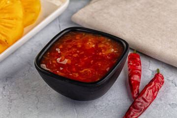 Sweet and spicy chili pineapple sauce