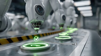 Automated Industrial Manufacturing Process.