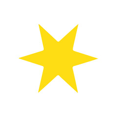 Obraz premium gold star on white background