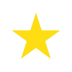 gold star isolated on white
