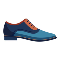 Flat style vector illustration of men s dress shoes