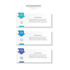 Business infographic template.3 Step timeline journey. Process diagram, Infographic elements vector illustration.	