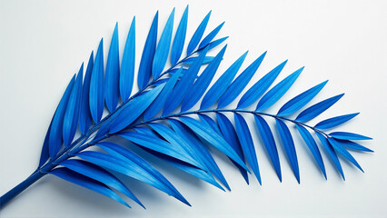 Fototapeta premium Cobalt Canopy: Dynamic Areca Palm Composition