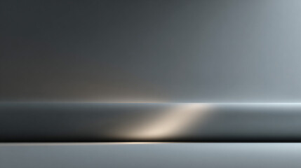 Minimalist gray background.