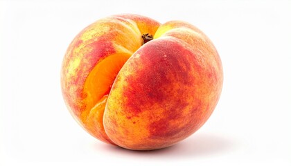 Fototapeta premium peach on white background