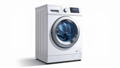 washing machine isolated on white