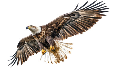 Obraz premium Eagle flying animal bird on white background,png