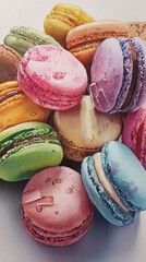 Colorful Macarons - A Sweet and Delicious Treat.
