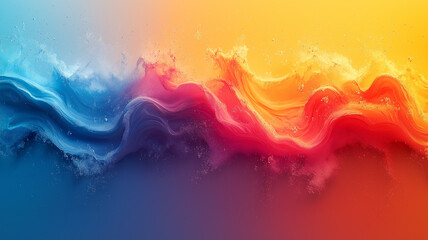 Colorful Abstract Background.A clean and colorful abstract background featuring smooth gradients and vibrant tones with delicate scattered across the glossy surface