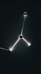 Fototapeta premium Abstract Light Design, Minimalist Geometric Pattern.