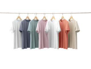 Hanging TShirts Display In Center Scene