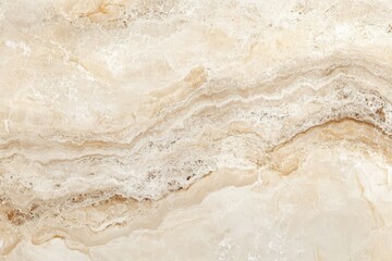 A smooth, layered surface of light beige stone with natural patterns, showcasing the beauty of mineral formations in an elegant design.