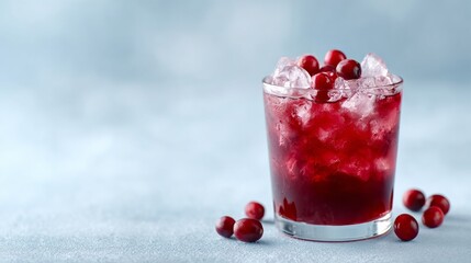 Chilled cranberry elixir conjures Yule magic, icy tang of cosmopolitan merriment, Nordic traditions in frosty berry delight