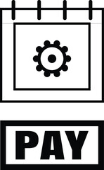 icon of pay and setting 