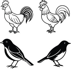 Set of hand drawn birds ,Tropical Birds ,Democratic Republic of the Congo and Birds
Colorful collection of abstract birds


